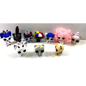Lot of 10 LOL Surprise Doll Pets Dogs Cats 3" MGA Toy